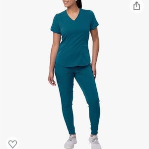 Caribbean blue scrub set